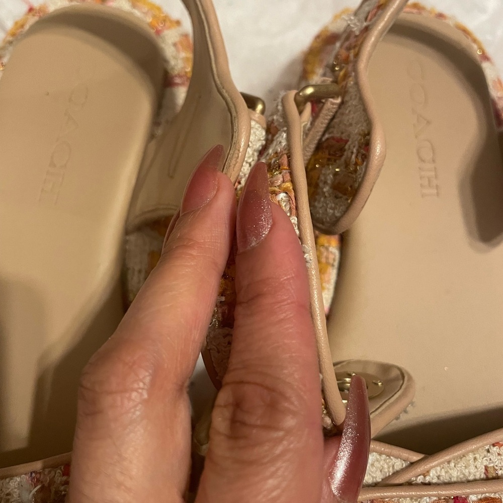 Coach Tweed Sandals - Picture 7 of 8